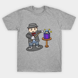 Cartoon boy magic trick T-Shirt